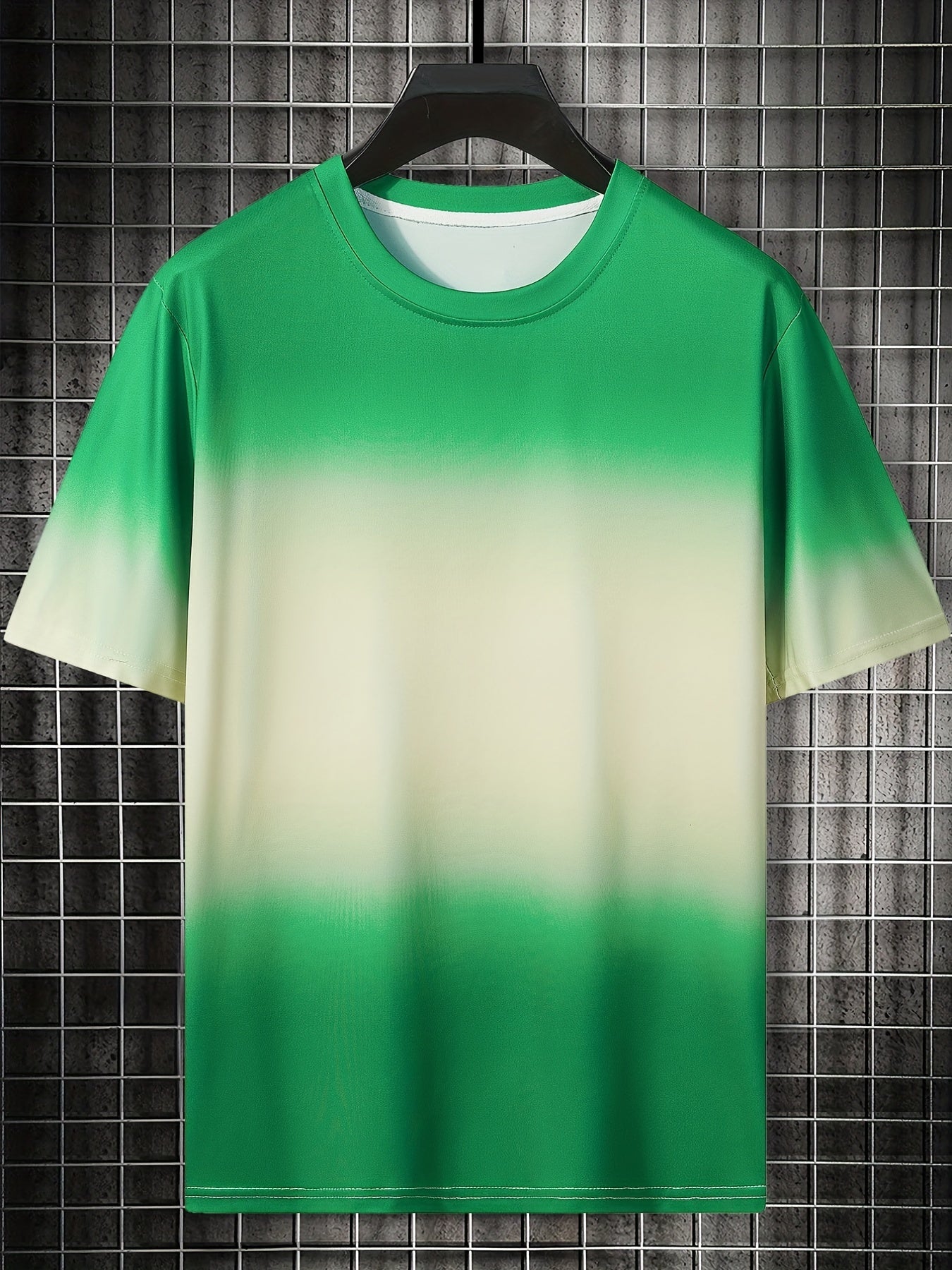 Men's Ombre Short Sleeve T Shirt Comfy Loose Tees
