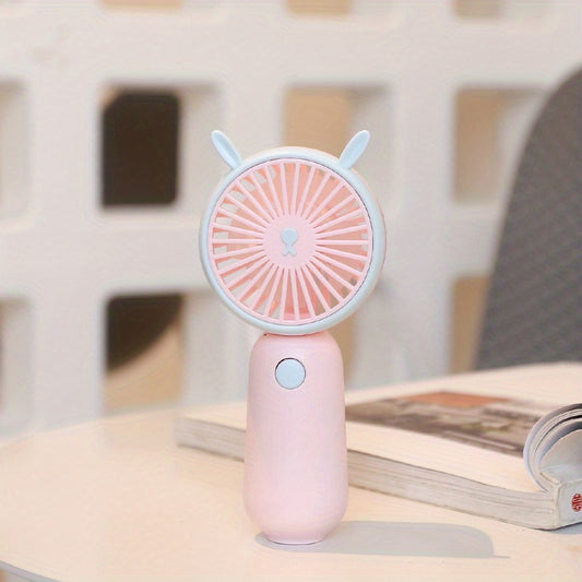Cartoon Handheld Fan Desktop Small Fan Mini Pocket Fan Usb Charging