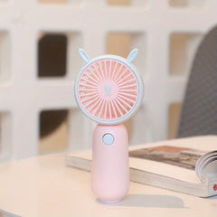 Cartoon Handheld Fan Desktop Small Fan Mini Pocket Fan Usb Charging