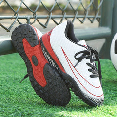 Boy's Turf Football Boots Anti skid Lace Up TF Soccer Cleats