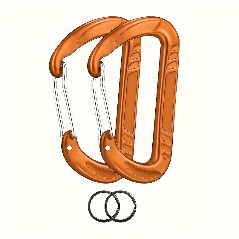2pcs 12KN Aluminum D-ring Buckle for Camping