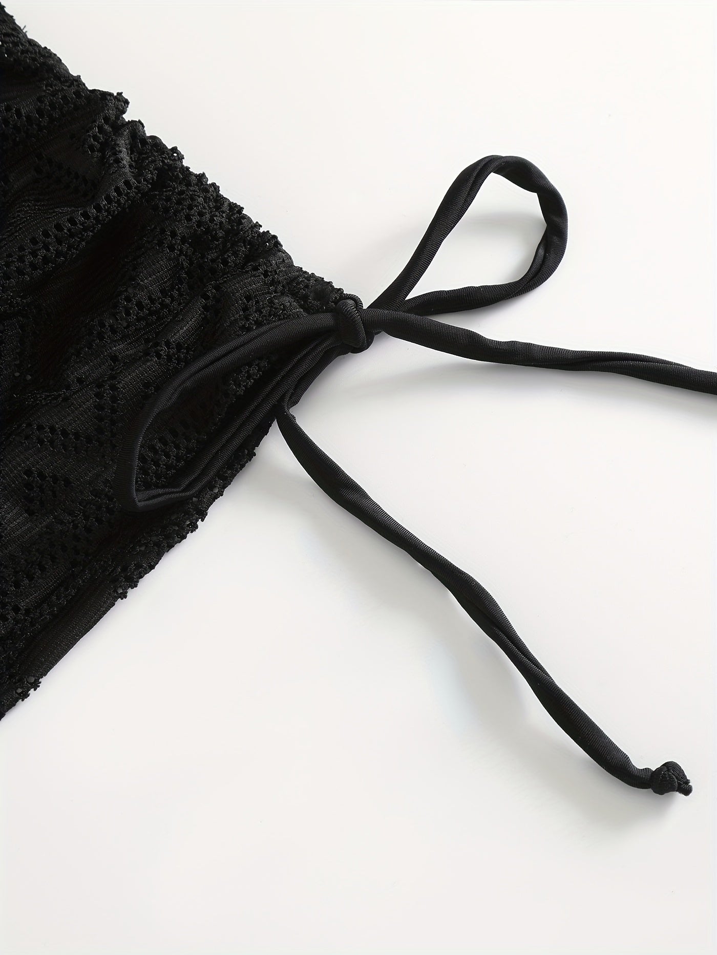 Geometric Pattern Lace Up Bikini Skirt