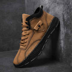 Men's Stitching Boots Comfy Ankle Boots Casual Walking Sneakers Shoes Summer