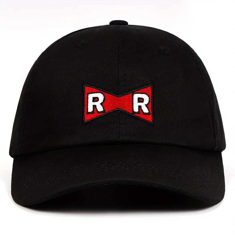 R R Bow Embroidered Baseball Cap Hip Hop Casual Dad Hats Unisex Cotton Sun Hat