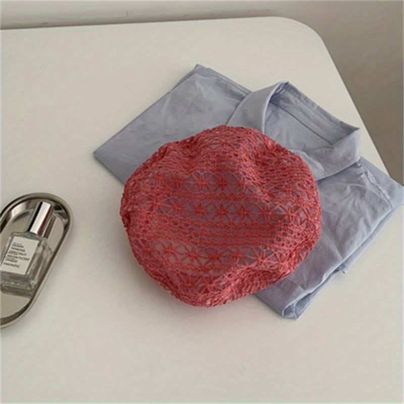 Mesh Beret Thin Breathable Cap
