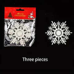 3 Christmas Snowflake Hanging Decorations for Tree & Venue