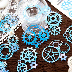 10pcs Hollowed Stamping Card Curtain Decorative Paper