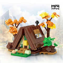 Mini Triangle House Building Block Toy Set
