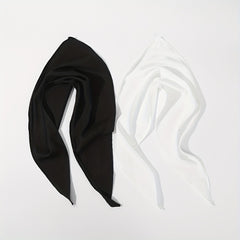 Plain Triangle Scarf & Casual Headscarf Thin Turban for Women