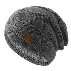Men's Winter Casual Fleece Knit Pullover Hat