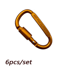 D Buckle Aluminum Alloy Key Chain for Travel and Camping