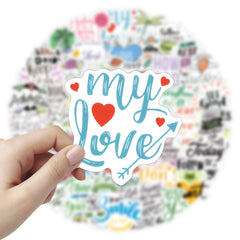 50 Inspirational Stickers Positive Encouragement Student Teacher Waterproof