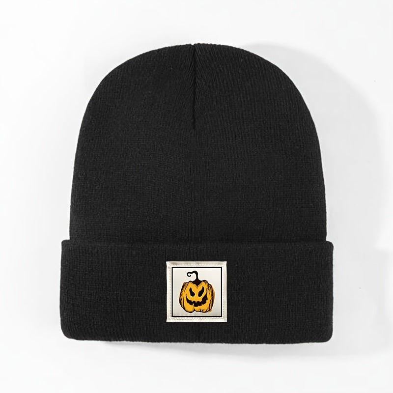 Halloween Pumpkin Knitted Hat Soft Skull Cap