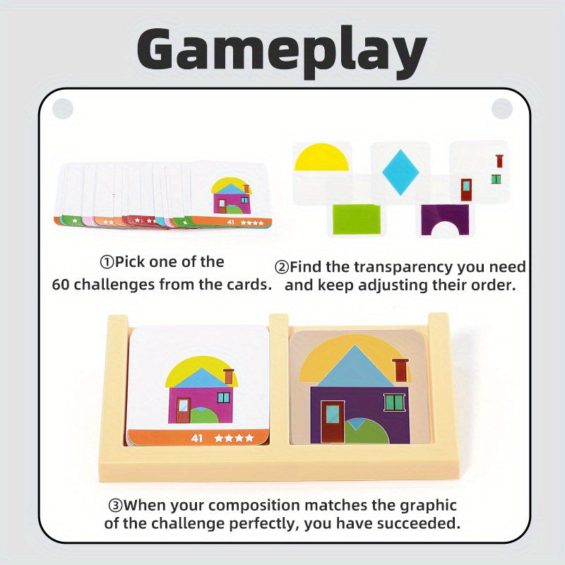 Geometric Space Thinking Training Table Game Toys