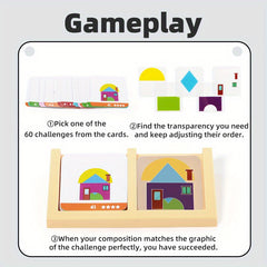 Geometric Space Thinking Training Table Game Toys