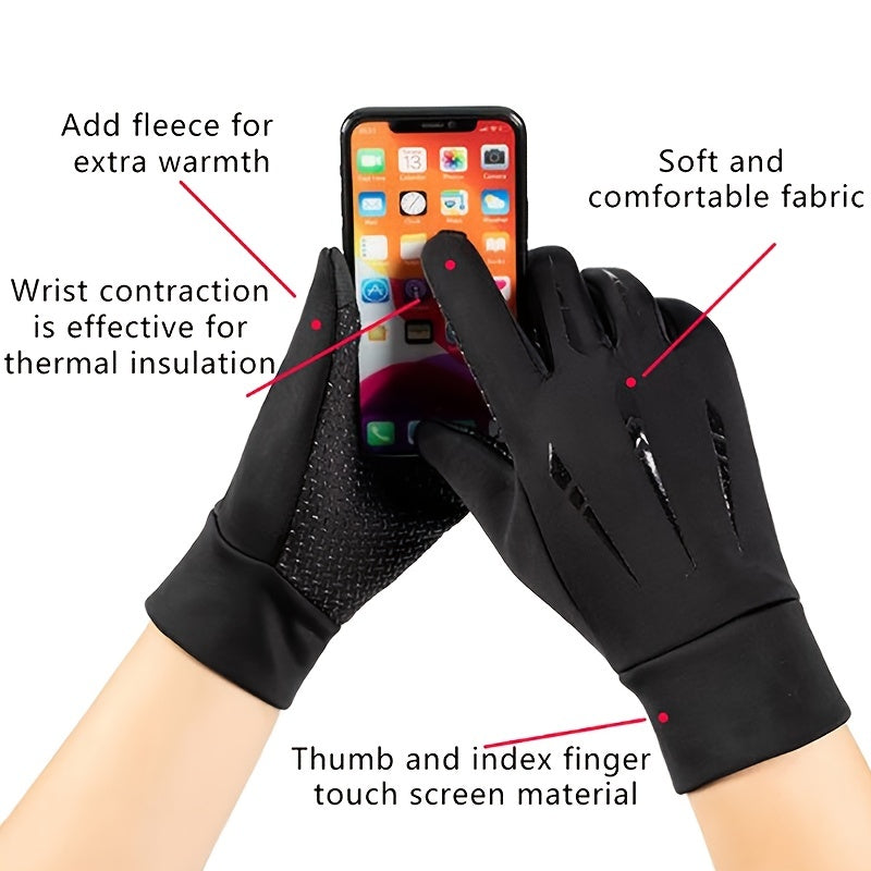 Non Slip Touch Screen Gloves for Outdoor Activities