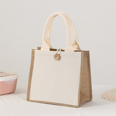 Canvas Bag Handbag Versatile Grocery Bag Casual Shopping Bag