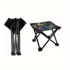 Portable Folding Stool for Outdoor Activities with Carrying Strap