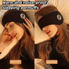 Winter Sleep Earmuffs Men Women Eye Mask Two in One