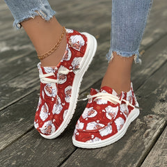Women's Santa Claus Skateboard Shoes