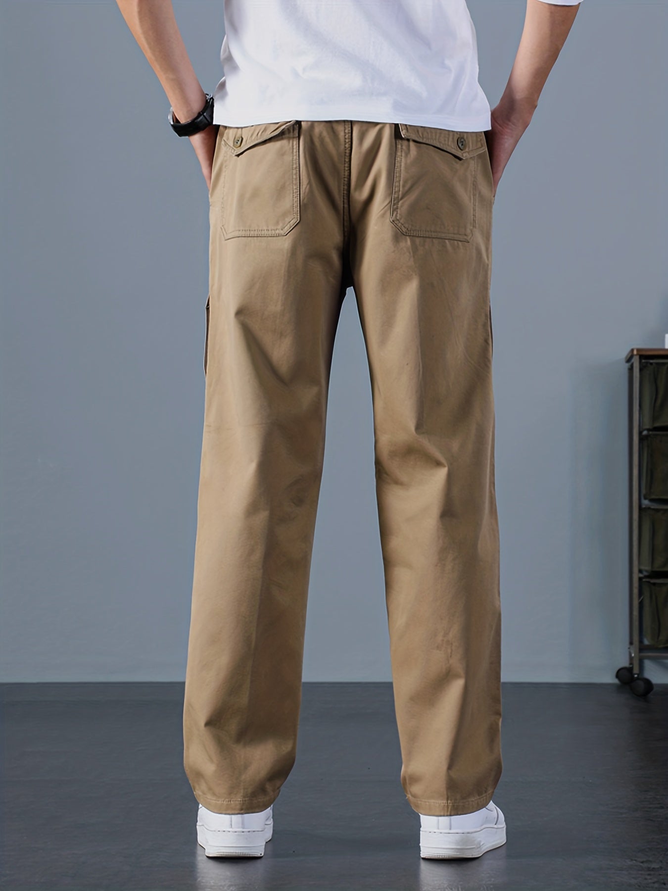 Men's Vintage Active Stretch Casual Trousers for Outdoor