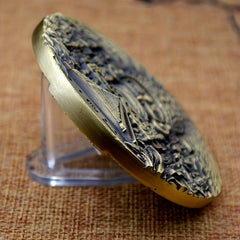 Metal Double Sided Carving Historical Cultural Elements