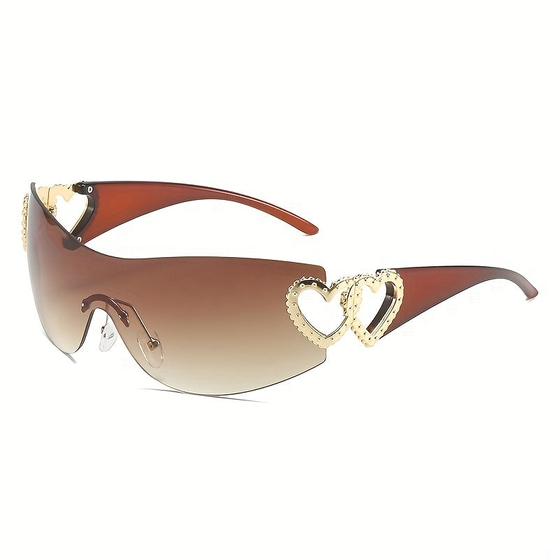Y2K Gradient Heart Hollow Sunglasses UV400