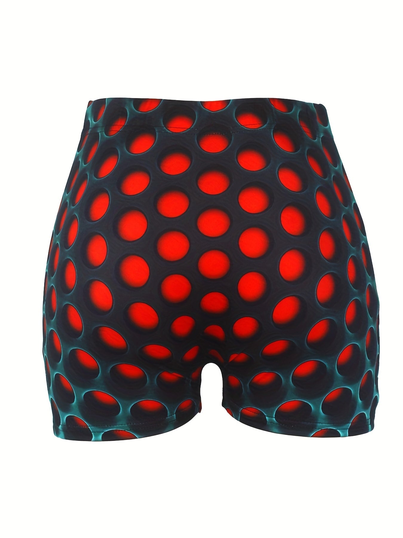 Graphic Print Skinny Shorts Yoga Casual Summer Shorts Women's Clothing