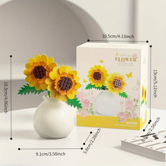 Eternal Flower Building Block Display Cover Home Desktop Ornament Toy