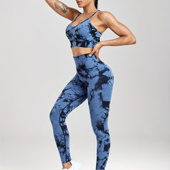 Tie Dye Yoga Suit Sports Bra & Leggings Activewear