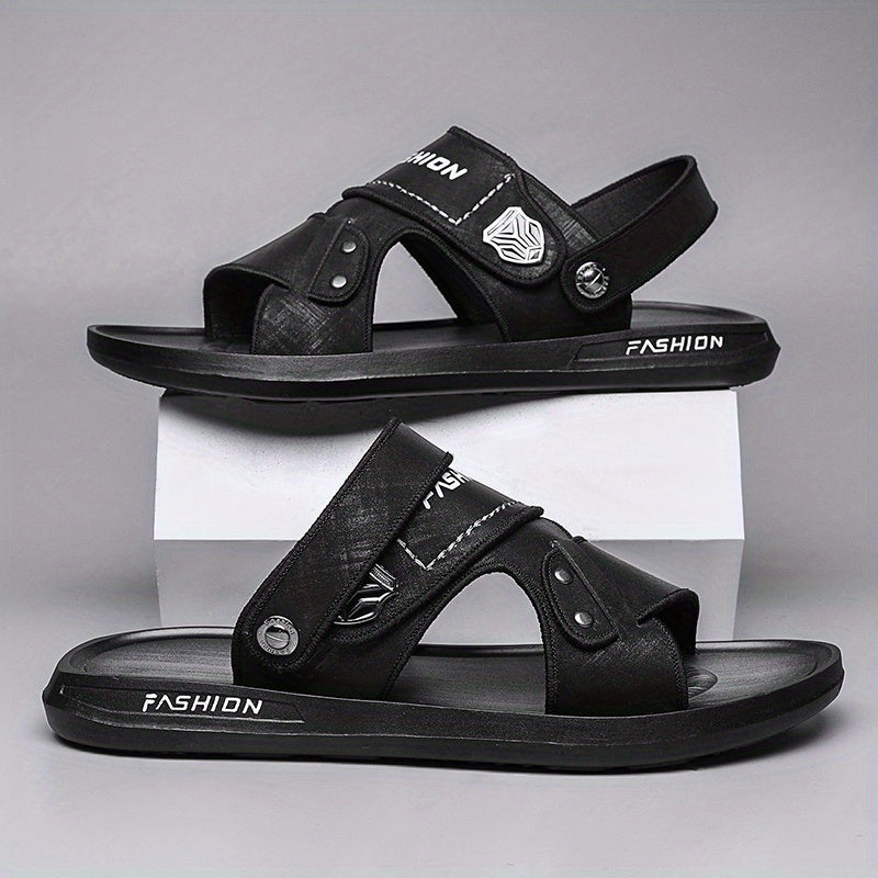 Men's Casual Slide Sandals Non Slip Slip On Slippers Open Toe Shoes