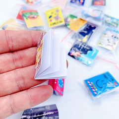 1pc Dollhouse Mini Book Flip Book Modern Magazine Decoration Christmas Gift
