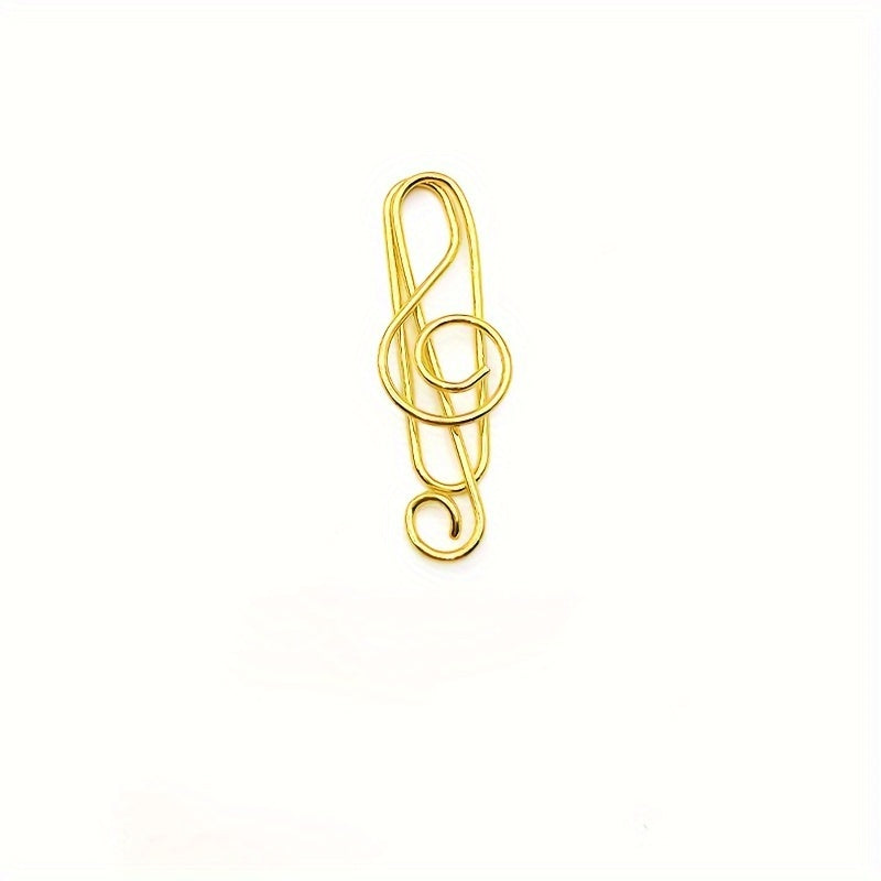 30pcs Cartoon Paper Clips Music Note Rabbit Easy To Organize Paper Clips