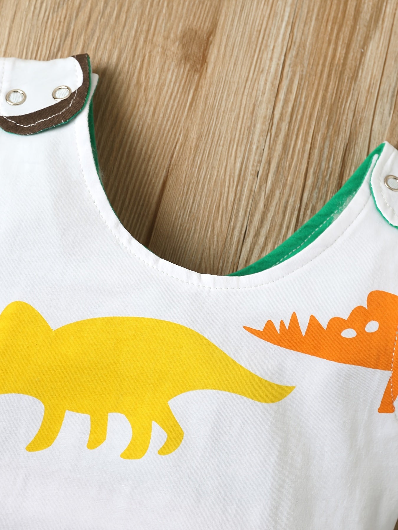 Dinosaur Print Romper Sleeveless Jumpsuit for Baby