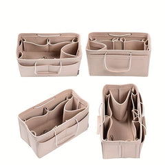 Felt Handbag Organizer Purse Insert with Handles - Shoulder Tote & Crossbody