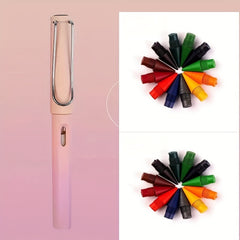 Cherry Pink Pen With 36 Tips Eternal Pencil Technology for Writing Sketching