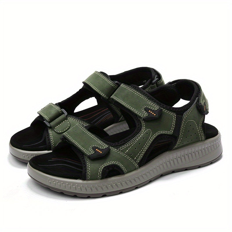 Men's Open Toe Sandals Hook And Loop Non Slip Beach Shoes