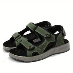 Men's Open Toe Sandals Hook And Loop Non Slip Beach Shoes