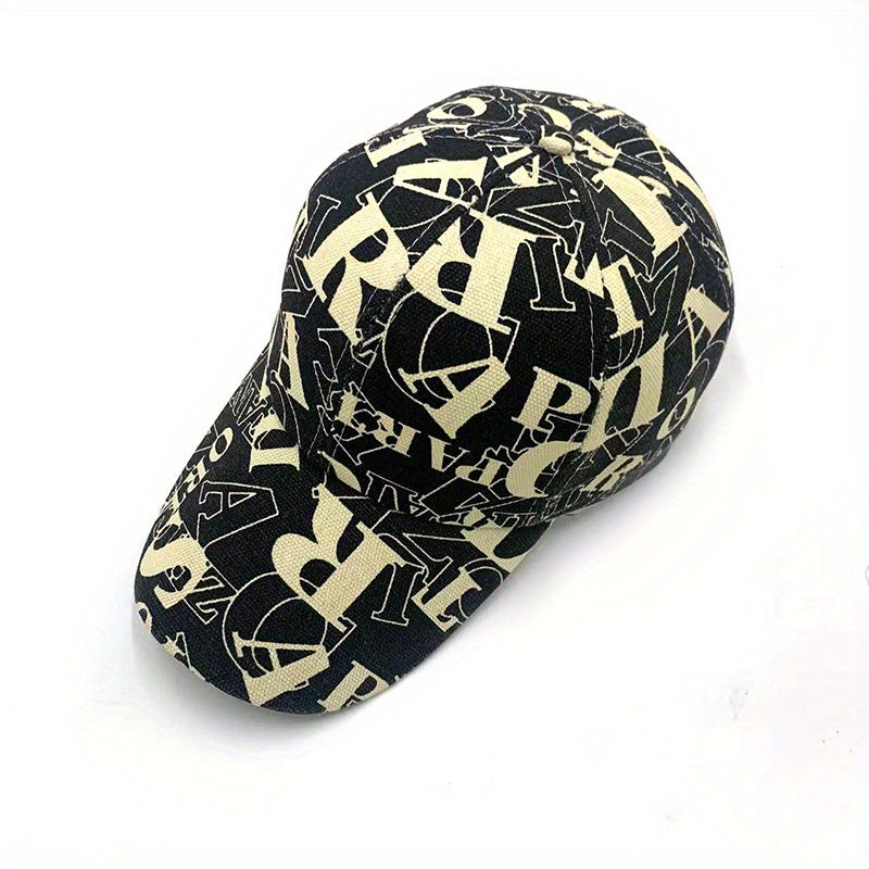 Letter Print Baseball Cap Unisex Hip Hop Couple Dad Hats Lightweight