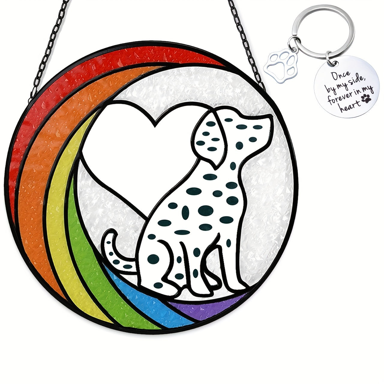 Rainbow Bridge Dog Memorial Hanging Ornament Acrylic Sympathy Gift