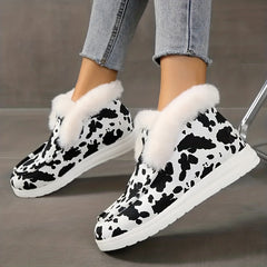 Fur Fleece Lined Snow Shoes Lightweight Non Slip Boat Shoes