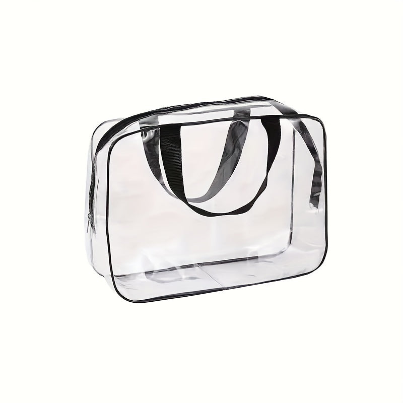 Transparent Makeup Bag Zipper Cosmetic Organizer Waterproof Travel Wash Bag
