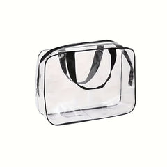 Transparent Makeup Bag Zipper Cosmetic Organizer Waterproof Travel Wash Bag
