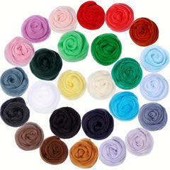 22lb Multicolor Felting Wool Fiber Soft Roving