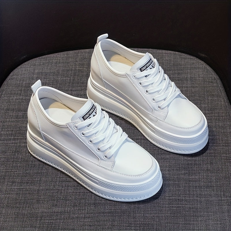Women's Platform Skate Shoes Height Increasing Low Top Sneakers
