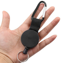 Carabiner Keychain with Retractable Cord, Securely Attach Keys