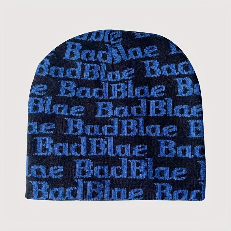 Stylish Windproof Knit Beanie Hat Letter Embroidery Warm Ski Cold Hat