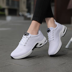 Women's Mesh Breathable Running Shoes Lace up Lightweight Casual Shoes