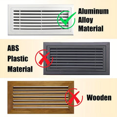 4pc Strong Magnetic Vent Covers 10x25cm Home Floor Air Vent Covers