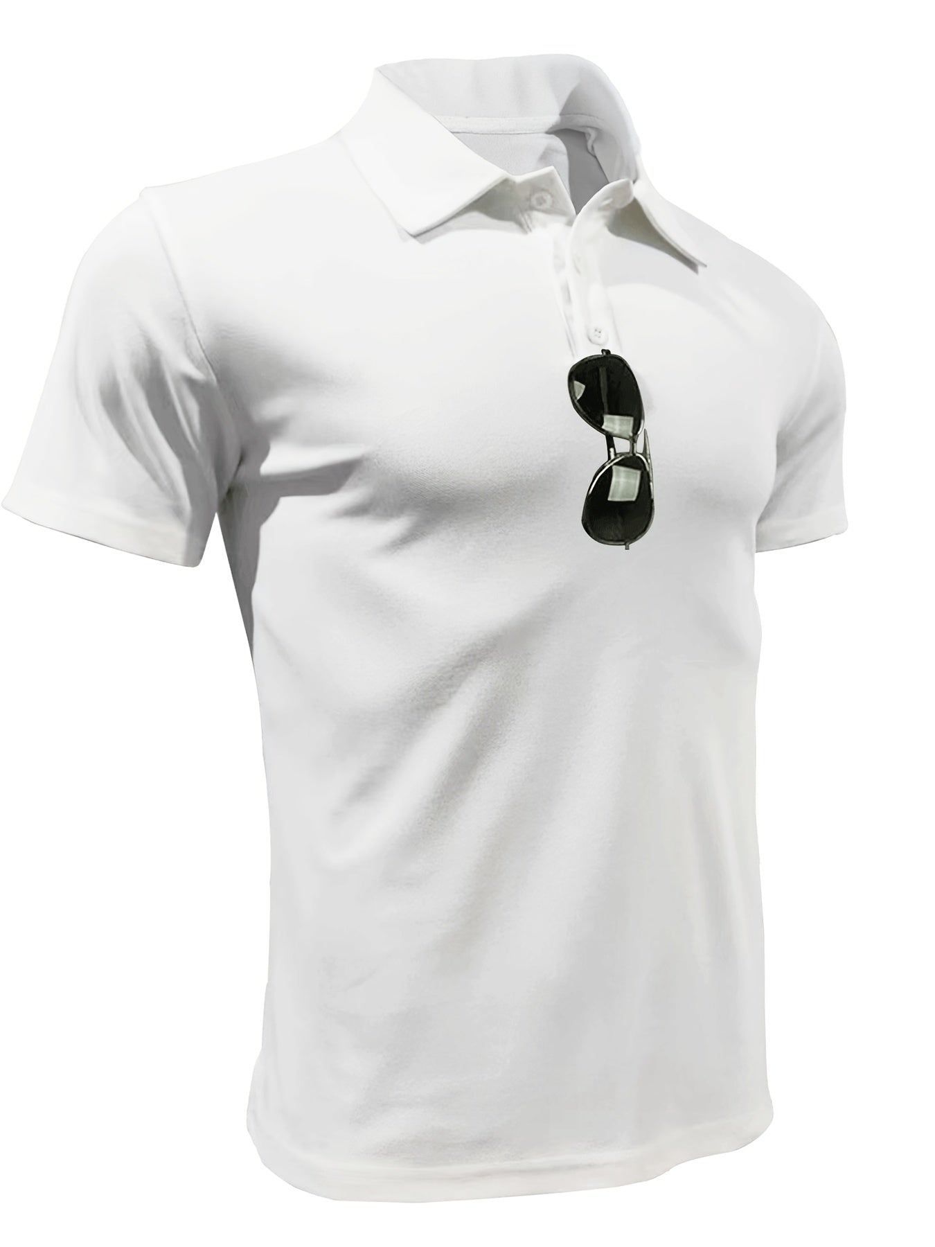 Men's Vintage Lapel Button Up Shirt Casual Stretch for Summer